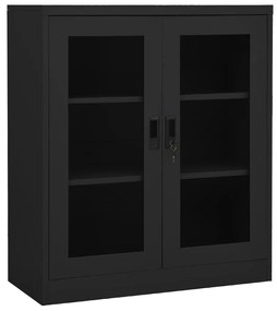 vidaXL Armário de escritório 90x40x105 cm aço antracite