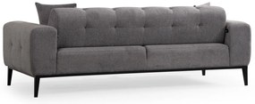 Sofá-Cama 3 Lugares Athena – Cinzento Claro – 225x92x76 cm