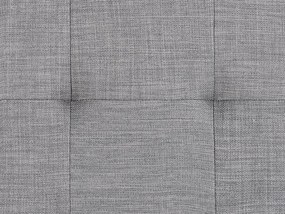 Cama de casal de água em tecido cinzento 180 x 200 cm LILLE Beliani