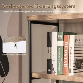 Conjunto de 6 peças de suportes de plástico com 5 correntes destacáveis para ambientes internos e externos - Amarelo