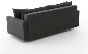 Sofá-cama de 3 Lugares Eva – Antracite – 210x82x90 cm