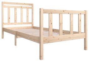 Estrutura de cama solteiro 90x190 cm madeira maciça