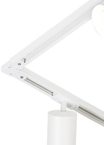 Sistema de iluminação de trilho moderno com 5 focos brancos monofásicos GU10 70mm - Iconic Jeana Luxe
