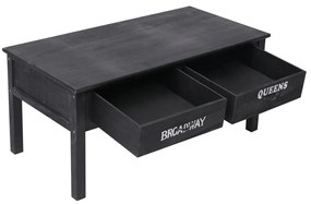 Mesa de centro 100x50x45 cm madeira preto