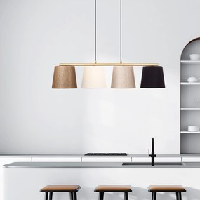 Chandelier Varlik – Dourado Brilhante – 148 x 25 cm