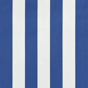 Toldo retrátil 300x150 cm azul e branco