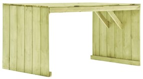 Mesa de jardim 150x87x80 cm madeira de pinho impregnada