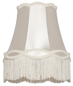 Abajur de tecido creme 30 cm - Granny Retro