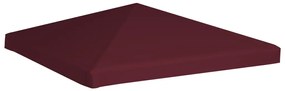Cobertura de gazebo 310 g/m² 3x3 m bordô