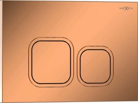 Mexen Tex 03 botão de descarga, ouro rosa brilhante - 6103-09
