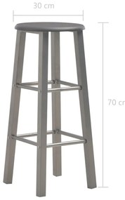 Bancos de bar 2 pcs MDF antracite