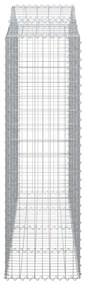 Cestos gabião arqueados 10 pcs 200x50x160/180 ferro galvanizado
