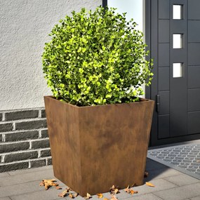 vidaXL Plantadores de Jardim 2 pcs aço resistente às intempéries