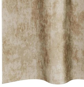 Cortinas de Veludo 2 peças com Ilhós Creme 140x225 cm