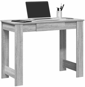 Secretária 100x45x75cm derivados de madeira cor cinzento sonoma
