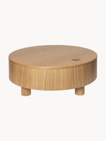 Mesa de centro redonda com arrumação Olles