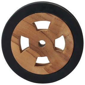 Rodas para espreguiçadeira 2 pcs madeira teca maciça