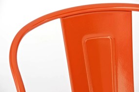 Banco de bar Aiden Metal 115 x 44 x 52 cm Laranja