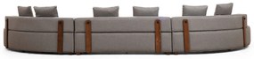 Sofá de Canto Gondol – Cinzento – 552 x 105 x 70 cm