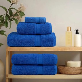 Toalhas de bidé 4 pcs 30x50 cm 360 gsm 100% algodão azul