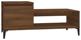 Mesa de centro 100x50x45 cm derivados madeira carvalho castanho