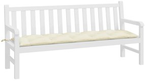 Almofadão p/ banco de jardim tecido oxford branco nata
