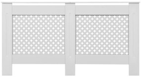 Cobertura de radiador 152x19x81,5 cm MDF branco