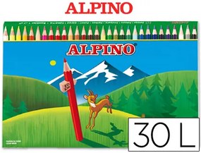 Lápis de Cores Alpino. 30 Unidades