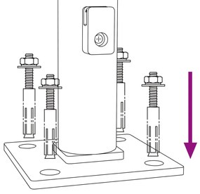 Cerca de malha de arame com flange 1,1x10 m antracite