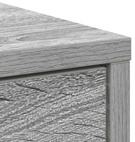 Aparador c/ gavetas e portas 73x31x90 cm sonoma cinzento