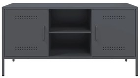 Móvel de TV 100,5x39x50,5 cm aço antracite