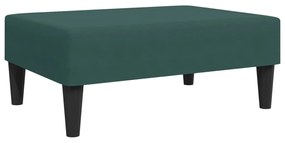 2 pcs conjunto de sofás veludo verde-escuro