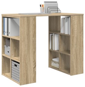 Mesa de Canto Carvalho Sonoma MDF Médio