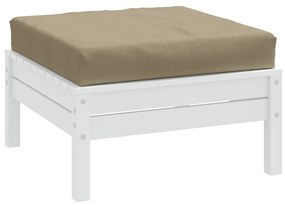 vidaXL Almofadão p/ paletes 60x60x9,5 cm mesclado tecido cinza-acas.