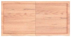 Prateleira de parede 120x60x(2-4) cm carvalho tratado castanho