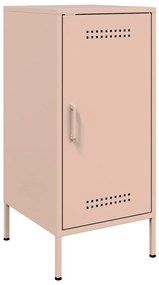 Aparadores 2 pcs 36x39x79 cm aço rosa