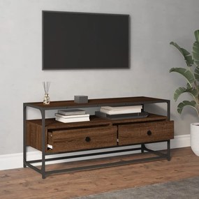 Móvel de TV 100x35x45 cm derivados de madeira carvalho castanho