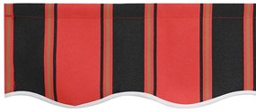 Toldo Retrátil Manual Laranja e Marrom 350x250 cm