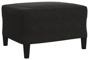 4 pcs conjunto de sofás com almofadões e rolos veludo preto