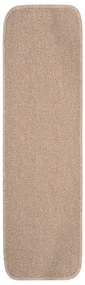 Tapetes antiderrapantes retang. p/ escadas 15 pcs 75x20 cm bege