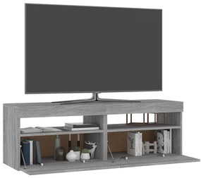 Móveis de TV com luzes LED 2 pcs 60x35x40 cm sonoma cinza