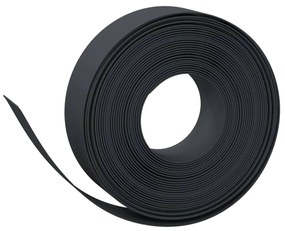 Bordas de jardim 3 pcs 10 m 15 cm polietileno preto