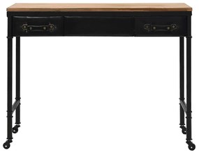 Mesa consola em MDF e madeira de abeto 100x33,5x80 cm