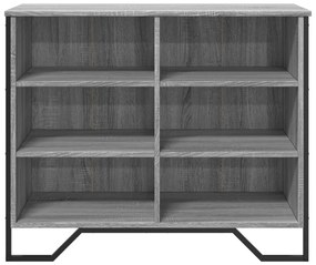 Aparador 91x35,5x74,5 cm derivados de madeira cinzento sonoma