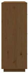 Aparador alto 67x40x108,5 cm pinho maciço castanho mel