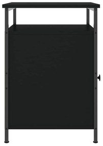 Mesas de cabeceira 2 pcs 40x42x60 cm derivados de madeira preto