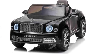 Carro elétrico para crianças até aos 5 anos Bentley Mulsanne 12V, pneus de borracha EVA, controlo remoto Preto