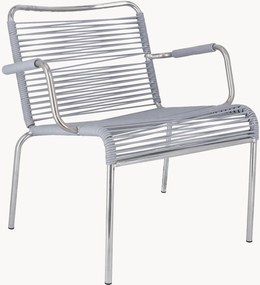 Cadeiras com braços artesanais empilháveis para jardim Mya Spaghetti, conjunto de 2