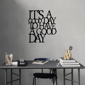 Acessório Decorativo de Parede em Metal Its A Good – Preto – 70 x 61 c