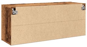 Móvel de parede para TV 100x30x41 cm madeira velha